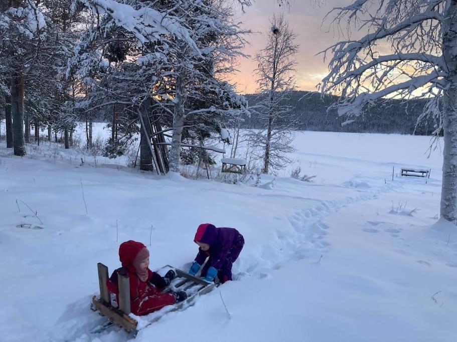 Lakeside Wilderness Cabin Jokkmokk Ngoại thất bức ảnh